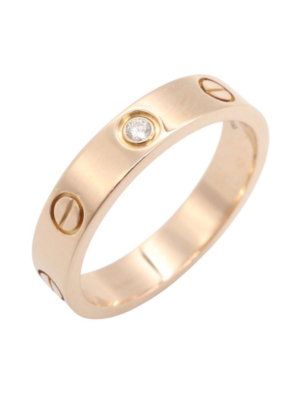 Cartier Ring Mini Love 18k Pink Gold Diamond